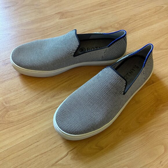 Rothy's Slip On Sneakers in Anchor (light blue/grey) - Picture 3 of 5